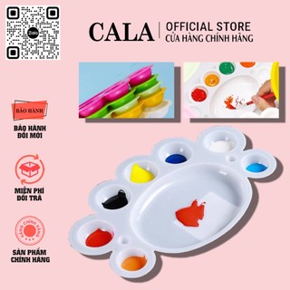 Khay cua - khay nhựa pha màu vẽ - khay pha màu vẽ nail