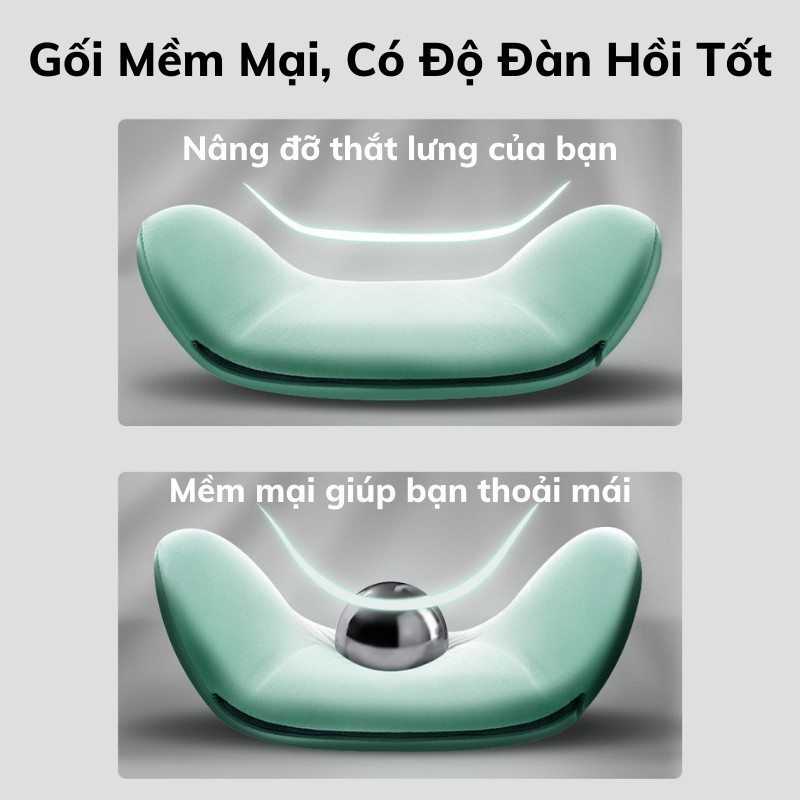 Gối Tựa Đầu Và Lưng BIKOXI Mềm Mại Cho Xe Hơi Êm Mềm,Giúp Lái Xe Thỏa Mái, Thư Giãn, Tập Trung Hơn Gối Tựa Đầu | BigBuy360 - bigbuy360.vn