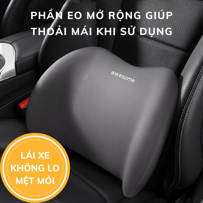 Gối Tựa Đầu Và Lưng BIKOXI Mềm Mại Cho Xe Hơi Êm Mềm,Giúp Lái Xe Thỏa Mái, Thư Giãn, Tập Trung Hơn Gối Tựa Đầu | BigBuy360 - bigbuy360.vn