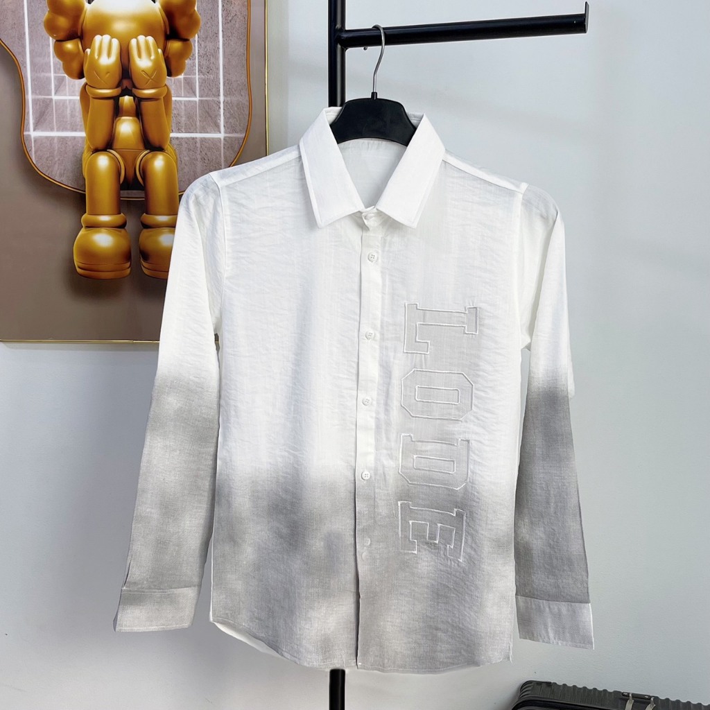 Áo sơ mi nam tay ngắn-dài vải đũi thoang mát phối loang màu cực trẻ trung sang trọng mẫu mới-AXSTORE