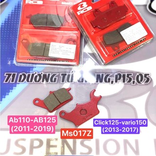 Bố thắng má phanh rcb up air blade 110, 125/ click 125/ vario 150