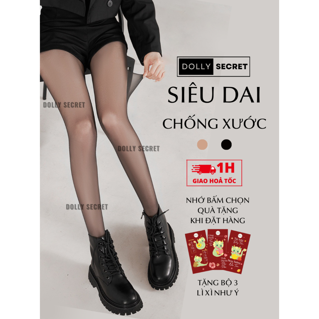 Quần Tất Siêu Dai Chống Xước DOLLY SECRET Che Khuyết Điểm Chân Cao Cấp T38