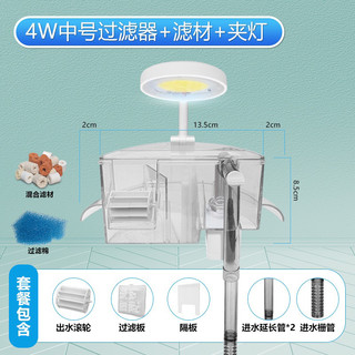 Bể cá mini hình tròn (có sẵn đèn và bộ lọc)