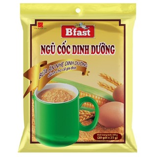 NGŨ CỐC DINH DƯỠNG B'FAST TÚI 20 GÓI x 25GR