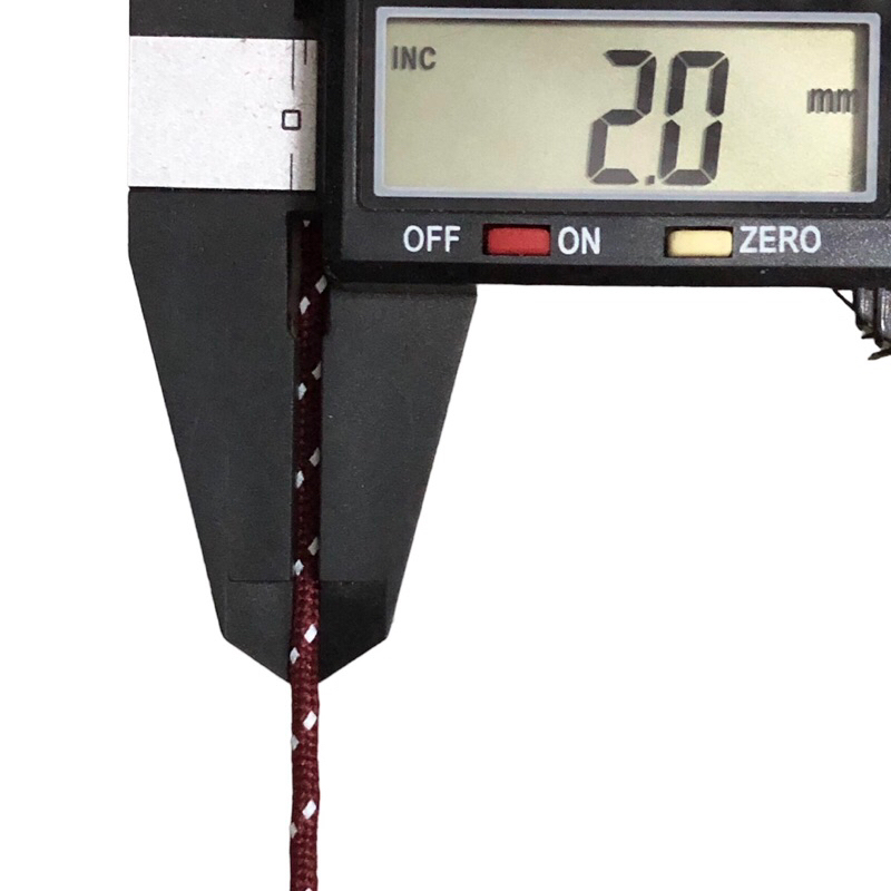 20 mét - Dây Dù tròn 2mm có lõi + phối sợi phản quang dùng làm macrame, vòng tay paracord , trang trí, cố định đồ vật