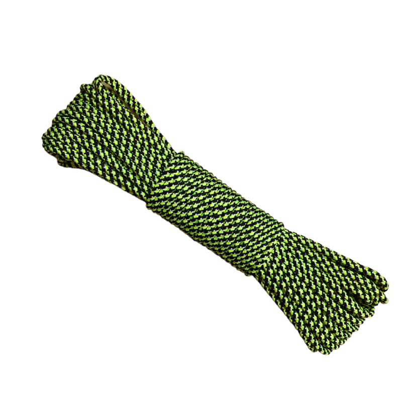 20 mét - Dây Dù tròn 2mm có lõi + phối sợi phản quang dùng làm macrame, vòng tay paracord , trang trí, cố định đồ vật
