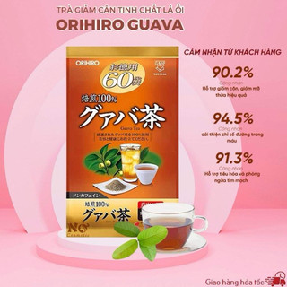 Trà lá ổi giảm cân Orihiro 60 túi lọc Nhật Bản
