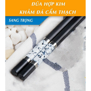 Đũa hợp kim cao cấp Hàn Quốc vân đá