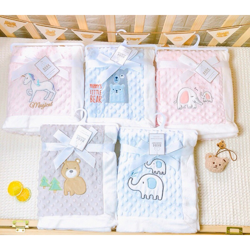 Chăn hạt đậu Bebe Comfort, chăn đắp mùa đông cho bé (75x75cm)