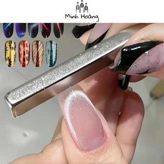 Thanh Nam châm chữ nhật dài 6cm hơ sơn mắt mèo siêu sáng