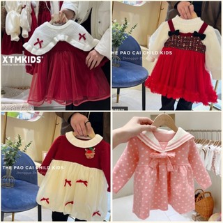 SP000955 Váy bé gái cao cấp, SP004058 váy len Hàn Quốc cho bé gái , 6893 đầm lót lông cho bé 1-6 tuổi SP004130 SP004131
