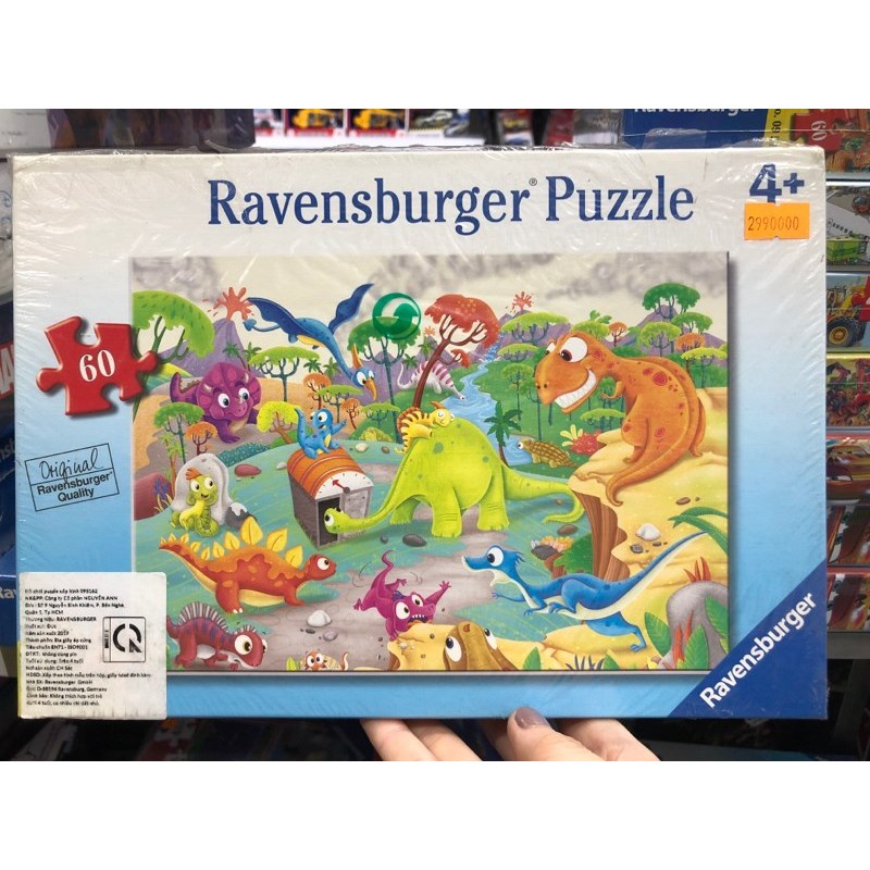 Xếp hình Puzzle Time Traveling Dinos 60pcs Ravensburger Puzzle RV095162