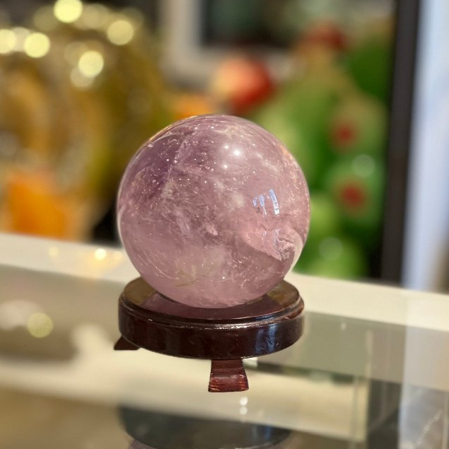 Quả cầu thạch anh tím, Qủa cầu đá phong thủy GM142-S4-10172