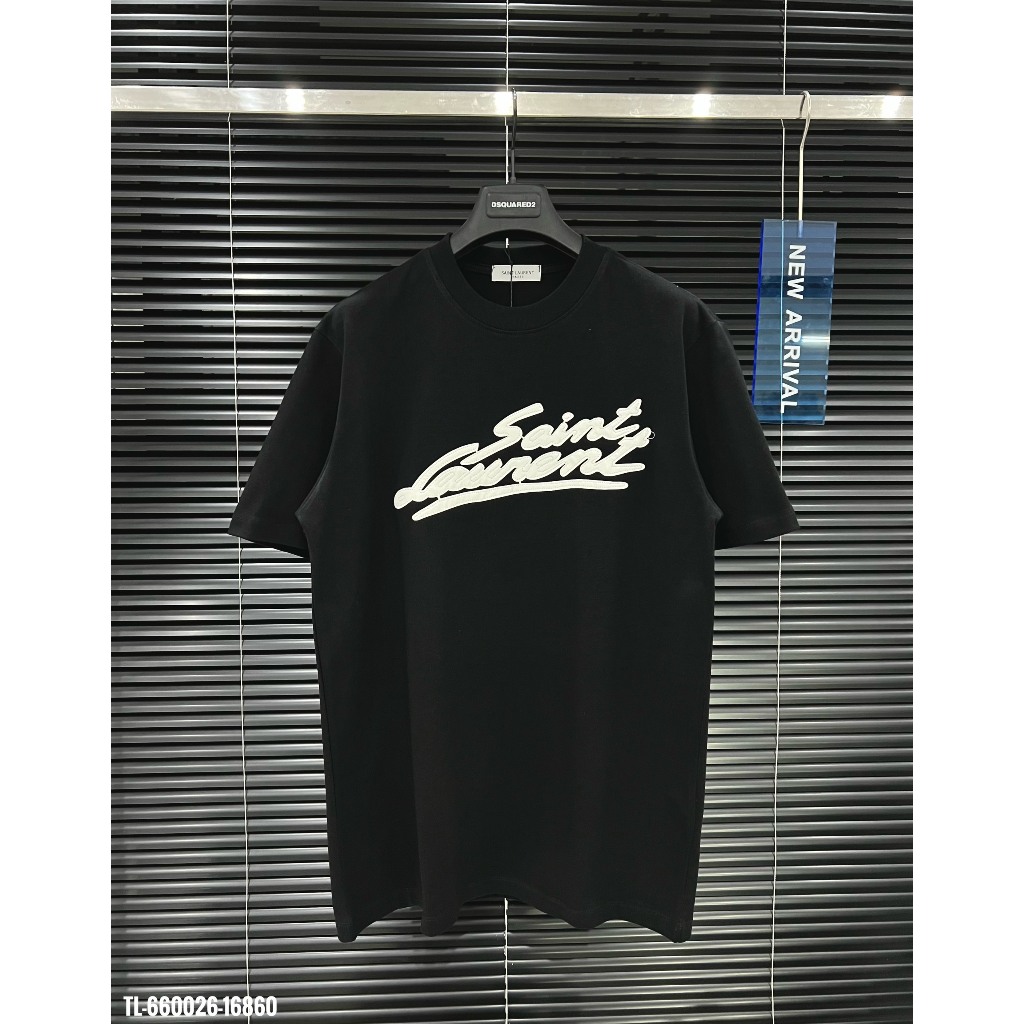 🔥Hot🔥Áo thun Saint thêu chữ da thiết kế hot trend Nam nữ New 2024
