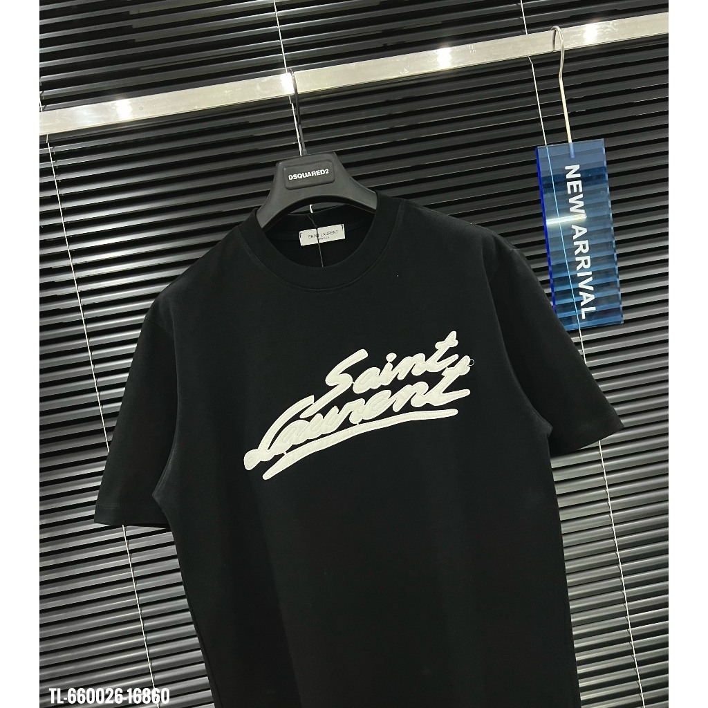 🔥Hot🔥Áo thun Saint thêu chữ da thiết kế hot trend Nam nữ New 2024