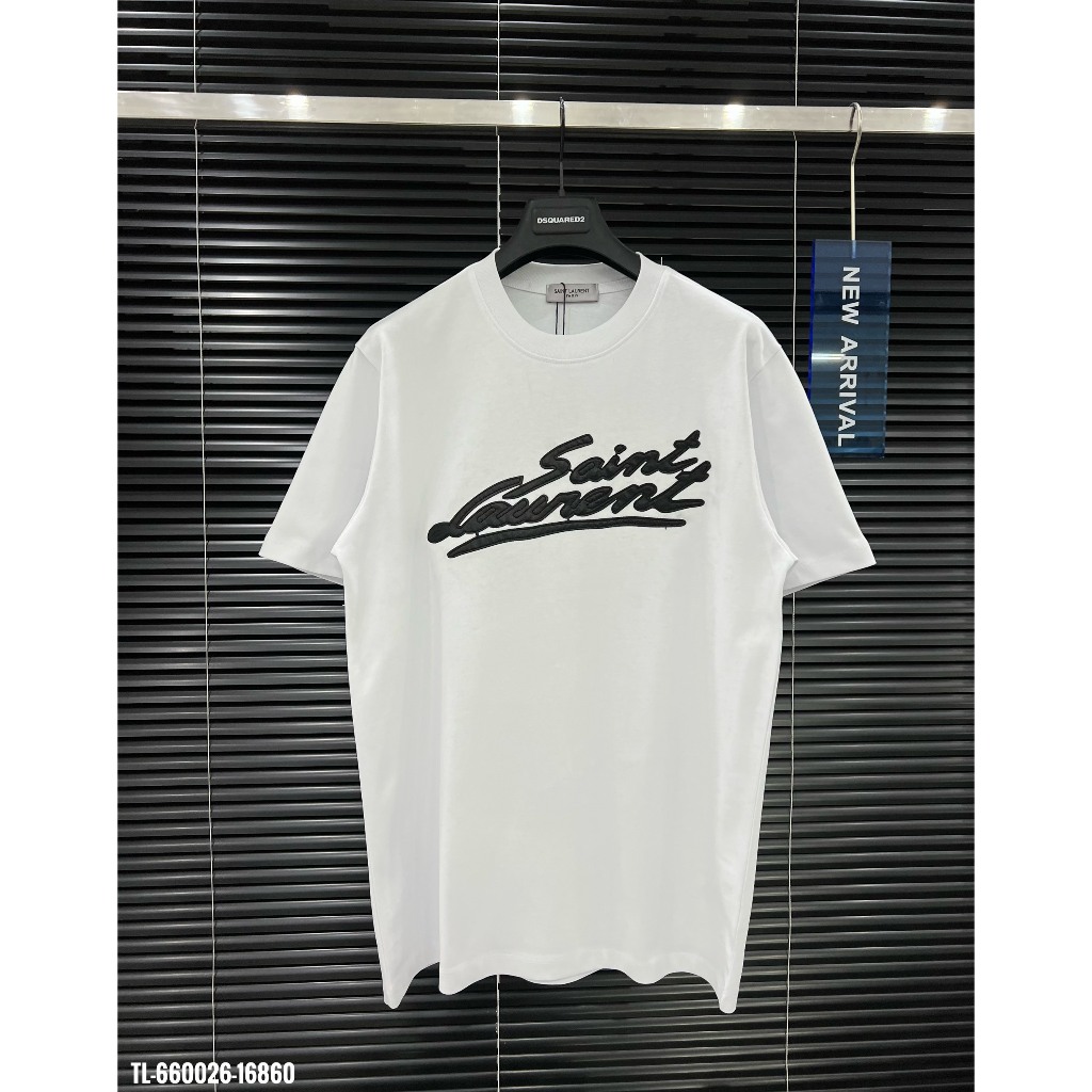 🔥Hot🔥Áo thun Saint thêu chữ da thiết kế hot trend Nam nữ New 2024