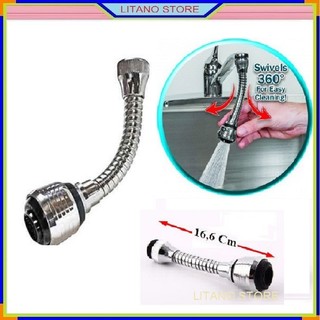 Vòi Tăng Áp Rửa Bát Chén Xoay 360 Độ Nối Dài Với Vòi Nước Bồn Rủa Bát