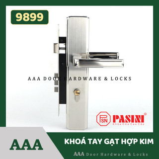 Khoá tay gạt hợp kim pasini 9899 ốp tay 26cm dùng cho cửa nhôm, sắt, gỗ đố lớn, khung bao 4x8