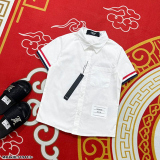 Somi cộc tay thom browne kẻ sọc bé trai gen z 12-40kg