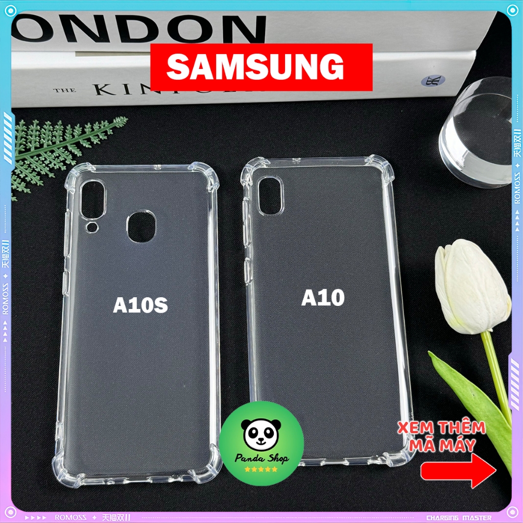 Ốp Samsung A10 / A10S Bảo Vệ Cam, Chống Sốc, Trong Suốt, Silicon