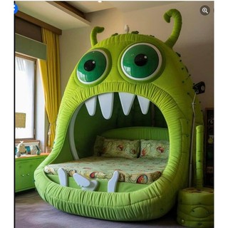 Giường ngủ cho mấy khứa vô tri kiểu 😎 Xanh lá và rất xa lanh nhé ☺️☺️