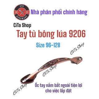 Tay tủ bông lúa nhẹ 9206 vít ngoài đủ màu lựa chọn