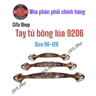 Tay tủ bông lúa nhẹ 9206 vít ngoài đủ màu lựa chọn