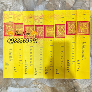 Bộ sớ tết (chữ quốc ngữ / nho) (đủ 8 ruột sớ từ táo quân - rằm tháng giêng) ba huê
