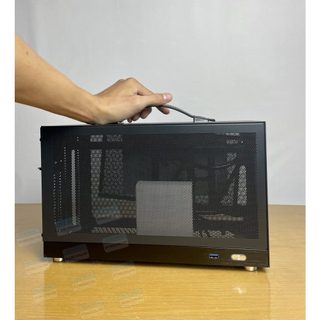 [PCNGON] Vỏ case máy tính Mini ITX Shiny Snake S400 - Đen (Type C, Riser 4.0)