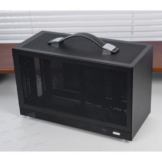 [PCNGON] Vỏ case máy tính Mini ITX Shiny Snake S400 - Đen (Type C, Riser 4.0)