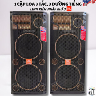 Loa full đôi 3 tấc thùng sơn cao cấp gồm 2 bass 30, 1 loa mid 11,5 và 1 treble kèn array cao cấp