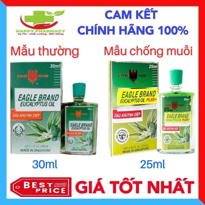 Chính Hãng Dầu khuynh diệp con ó singapore Eagle Brand Eucalyptus Oil