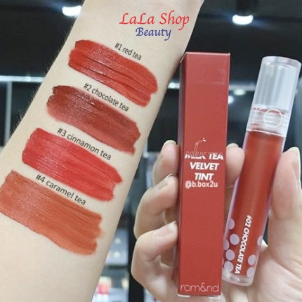 Son Kem Lì Mịn Phiên Bản Trà Sữa Romand Milk Tea Velvet Tint 4.4g