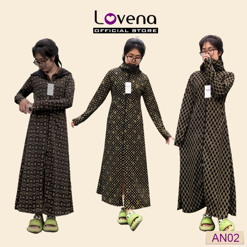 Áo chống nắng nữ toàn thân cao cấp dáng dài chùm, chất UMI lạnh dày dặn siêu thoáng mát co giãn chống tia UV