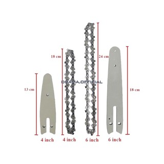 Lam Xích 6 inch, 4 inch Dùng Cho Máy Cưa Xích Chạy Pin
