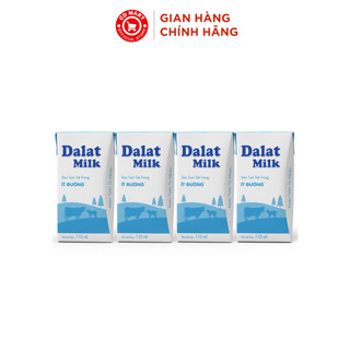Thùng 48 hộp Sữa Tươi Tiệt Trùng Dalatmilk Ít Đường 110ml