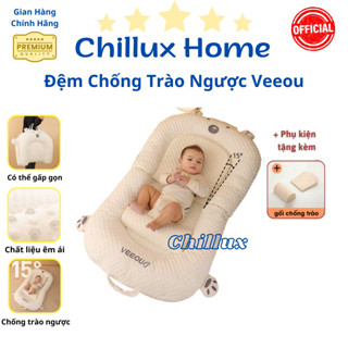 Đệm gối ngủ cho bé chống trào ngược VEEOU cao cấp chống trào ngược dễ gấp