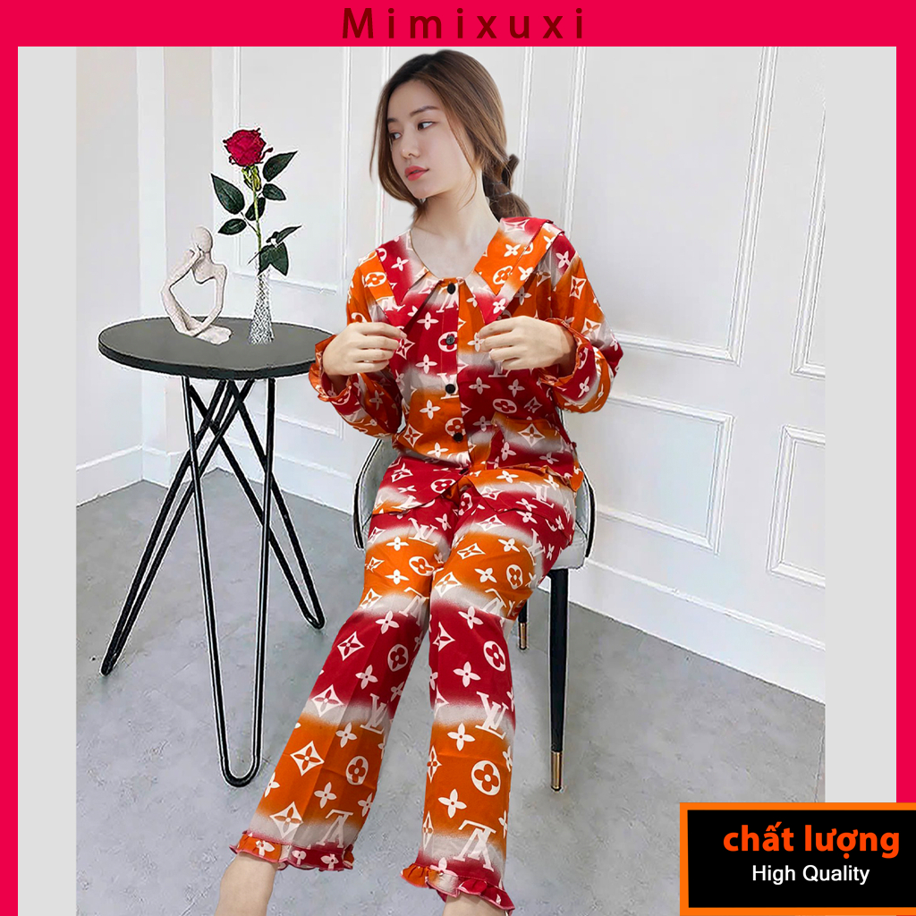 đồ bộ nữ mặc nhà, đồ bộ lụa pijama