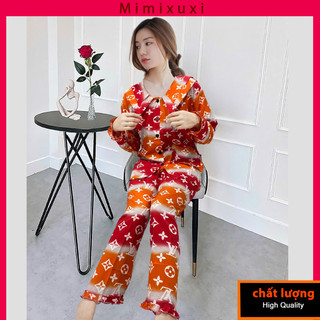 Đồ bộ nữ mặc nhà, đồ bộ lụa pijama