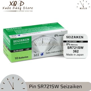 10 viên pin hộp seizaiken chính hãng dành cho đồng hồ đeo tay sr721sw sii 362 sr58