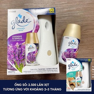 [CÓ SẴN] Máy xịt thơm phòng tự động Glade 3in1 (có bán lẻ máy và lõi)