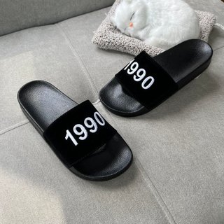 Dép năm sinh 1990,dép nam nữ quai nỉ thêu hot trend