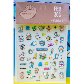 Sticker nail dán móng Doraemon Doremon