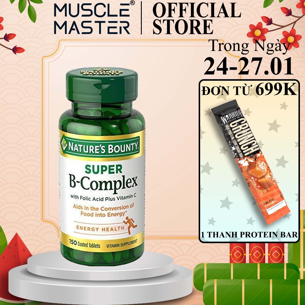 Viên Bổ Sung Vitamin B Tổng Hợp Super B-Complex 150 Viên