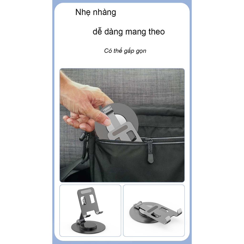 Giá đỡ điện thoại bằng kim loại xoay 360° RIBI S512 - Hàng chất lượng cao | BigBuy360 - bigbuy360.vn