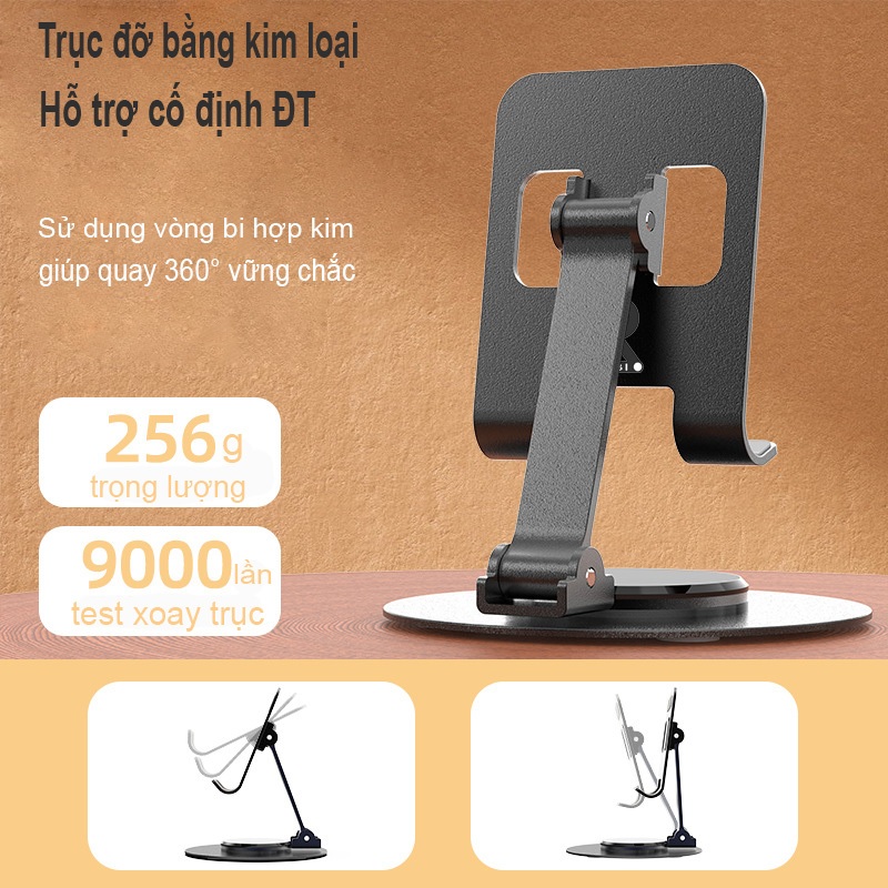 Giá đỡ điện thoại bằng kim loại xoay 360° RIBI S512 - Hàng chất lượng cao | BigBuy360 - bigbuy360.vn