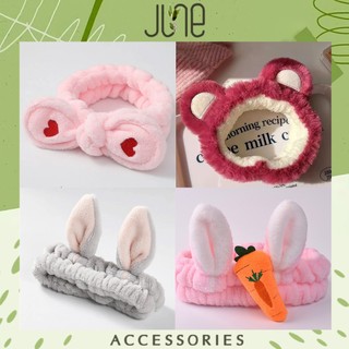Băng đô rửa mặt băng đô cài tóc sừng hươu vải nhung sang chảnh, June Accessories