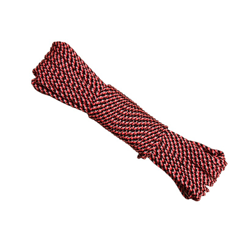 20 mét - Dây Dù tròn 2mm có lõi + phối sợi phản quang dùng làm macrame, vòng tay paracord , trang trí, cố định đồ vật