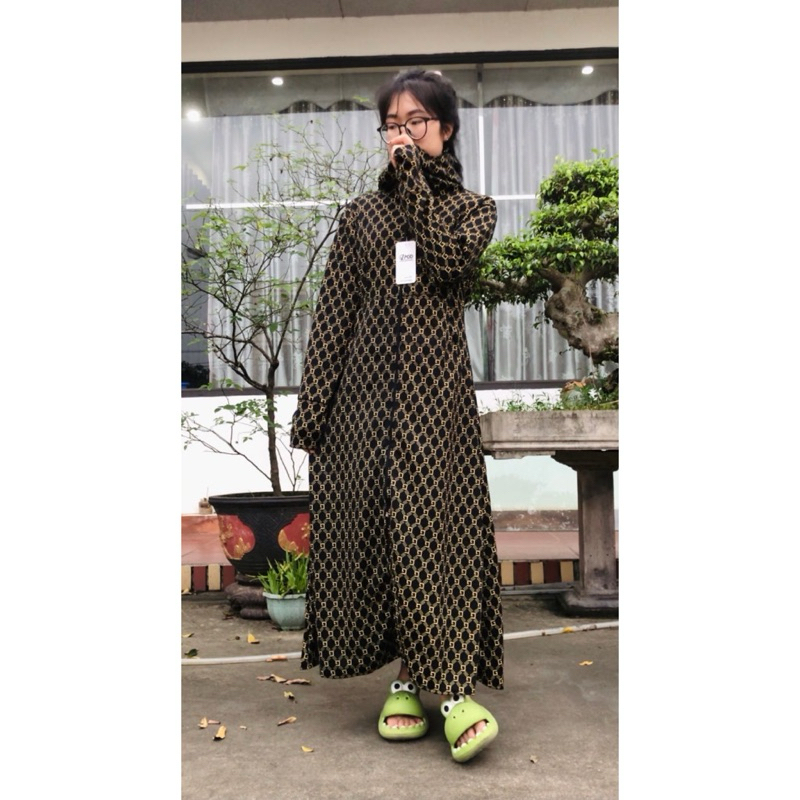 Áo chống nắng nữ toàn thân cao cấp dáng dài chùm, chất UMI lạnh dày dặn siêu thoáng mát co giãn chống tia UV