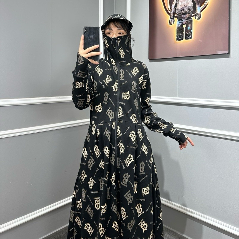 Áo chống nắng nữ toàn thân cao cấp dáng dài chùm, chất UMI lạnh dày dặn siêu thoáng mát co giãn chống tia UV